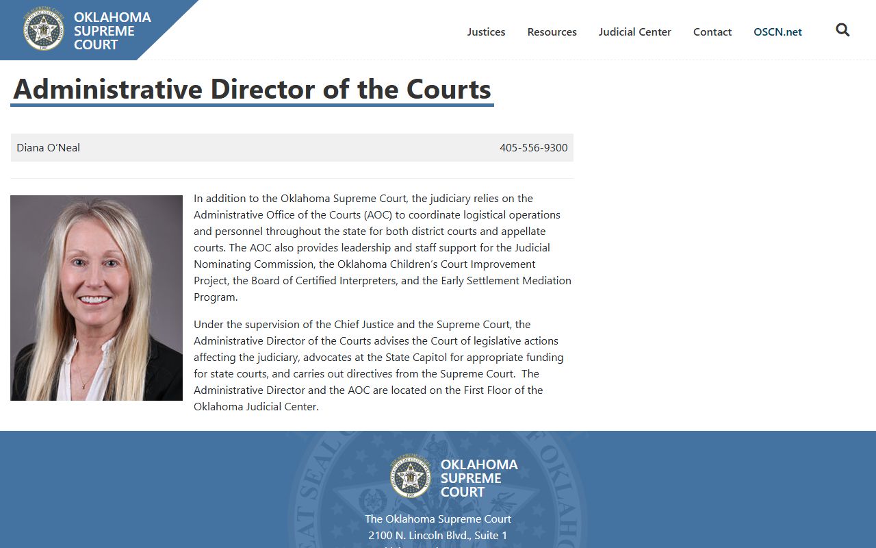 Osage County court records administrative office of the Oklahoma courts